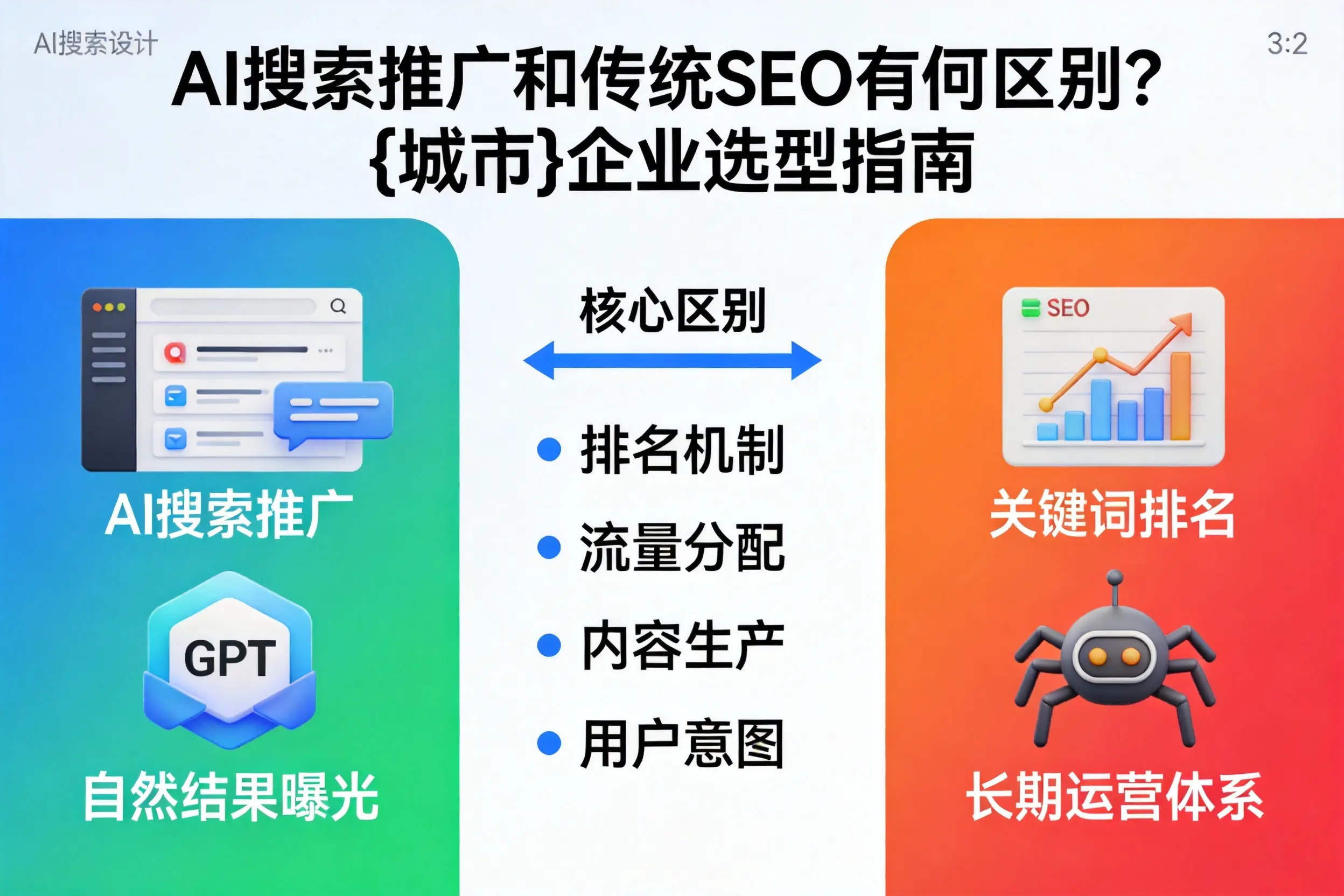 AI搜索推广和传统SEO有何区别？九江企业选型指南