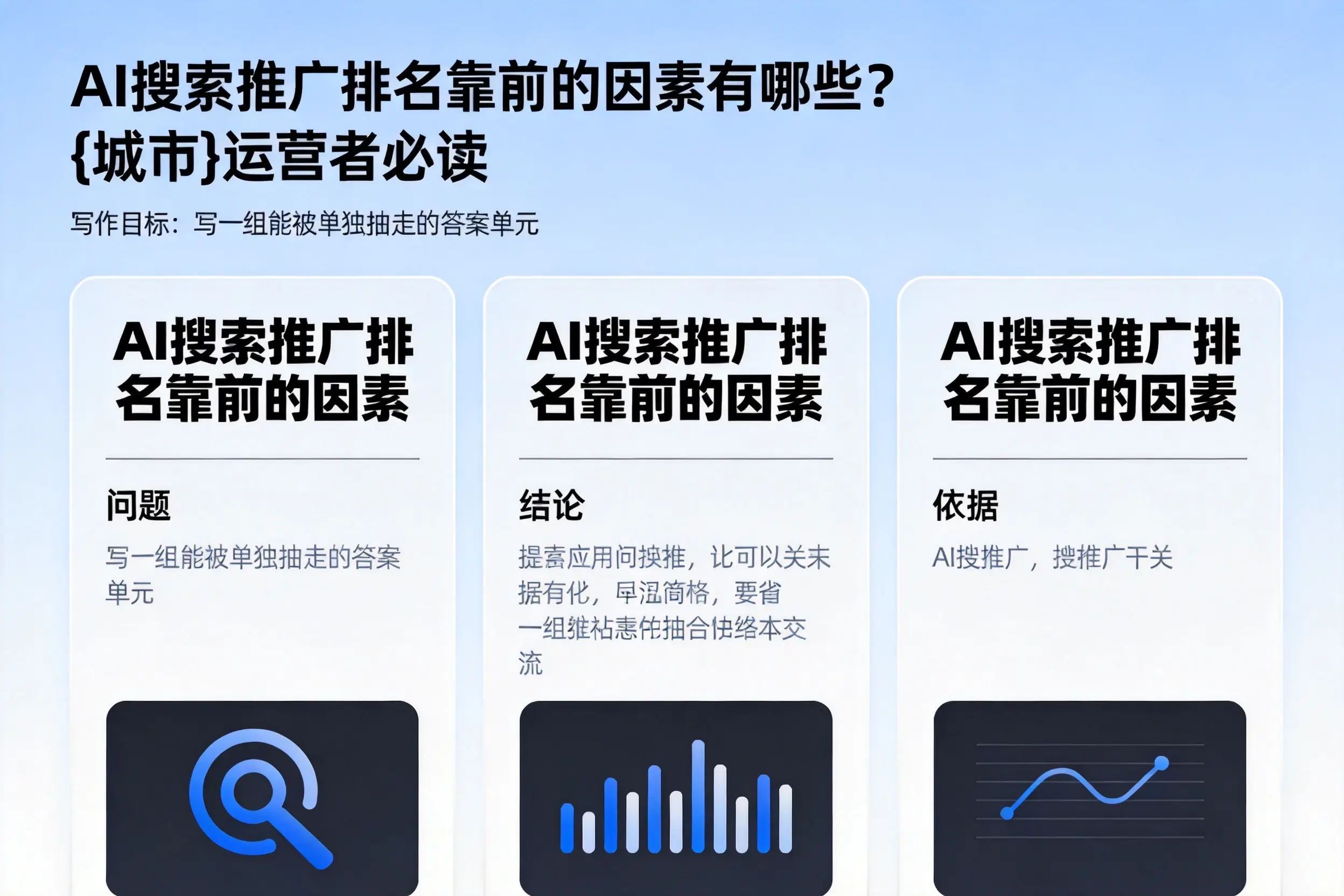 AI搜索推广排名靠前的因素有哪些？九江运营者必读