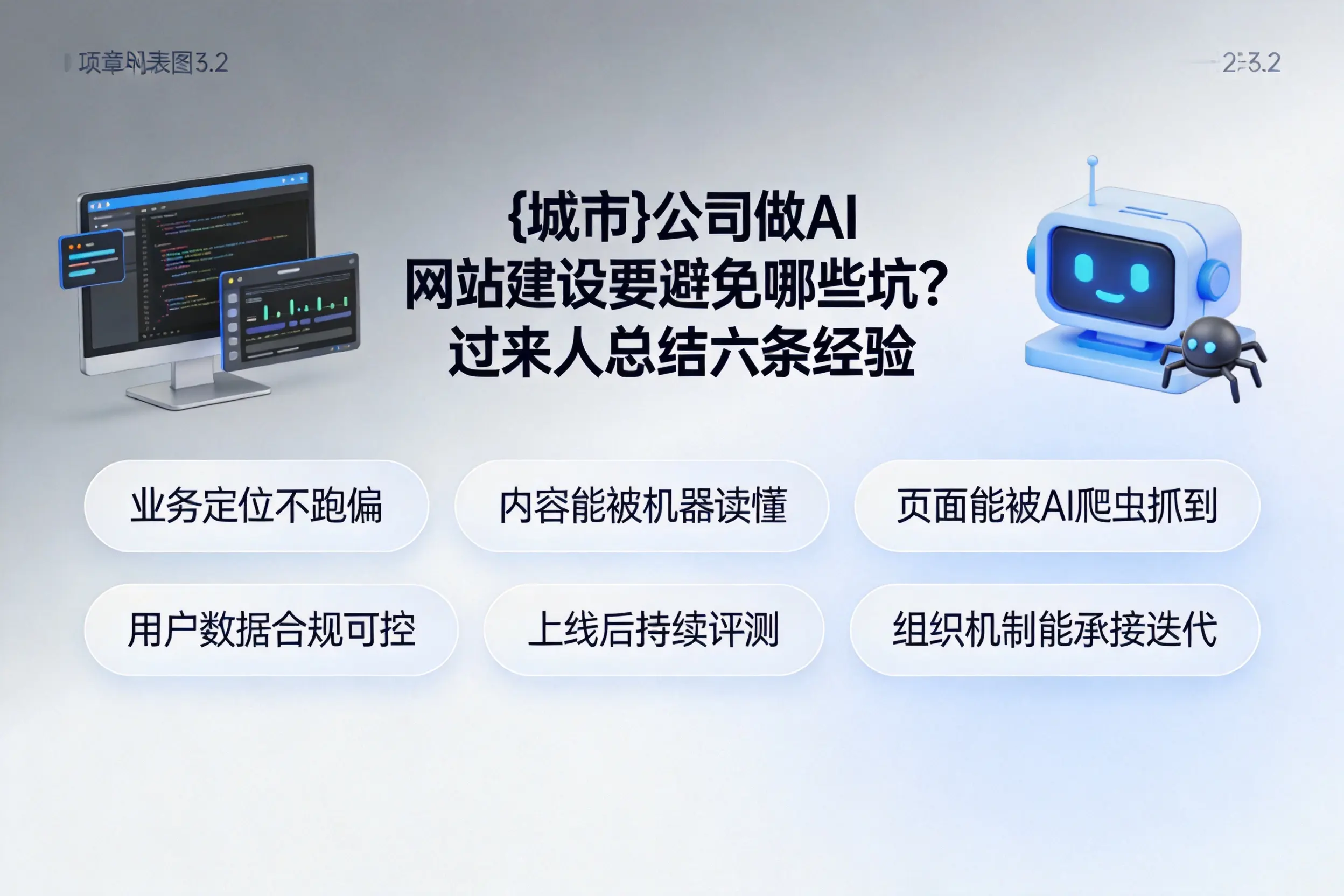 九江公司做AI网站建设要避免哪些坑？过来人总结六条经验