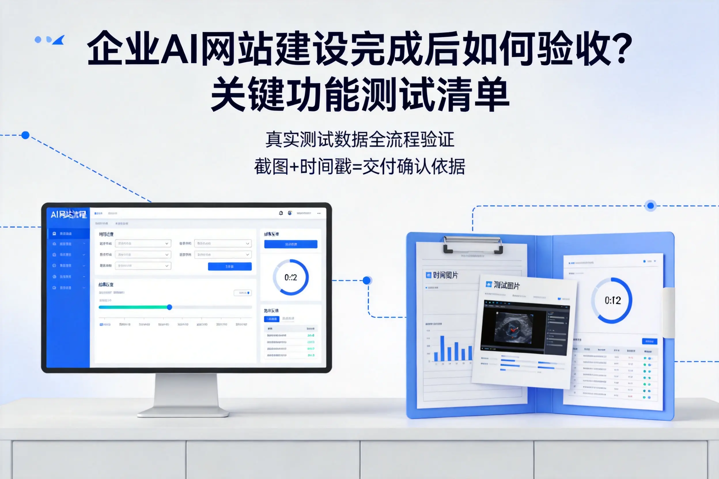 九江企业AI网站建设完成后如何验收？关键功能测试清单