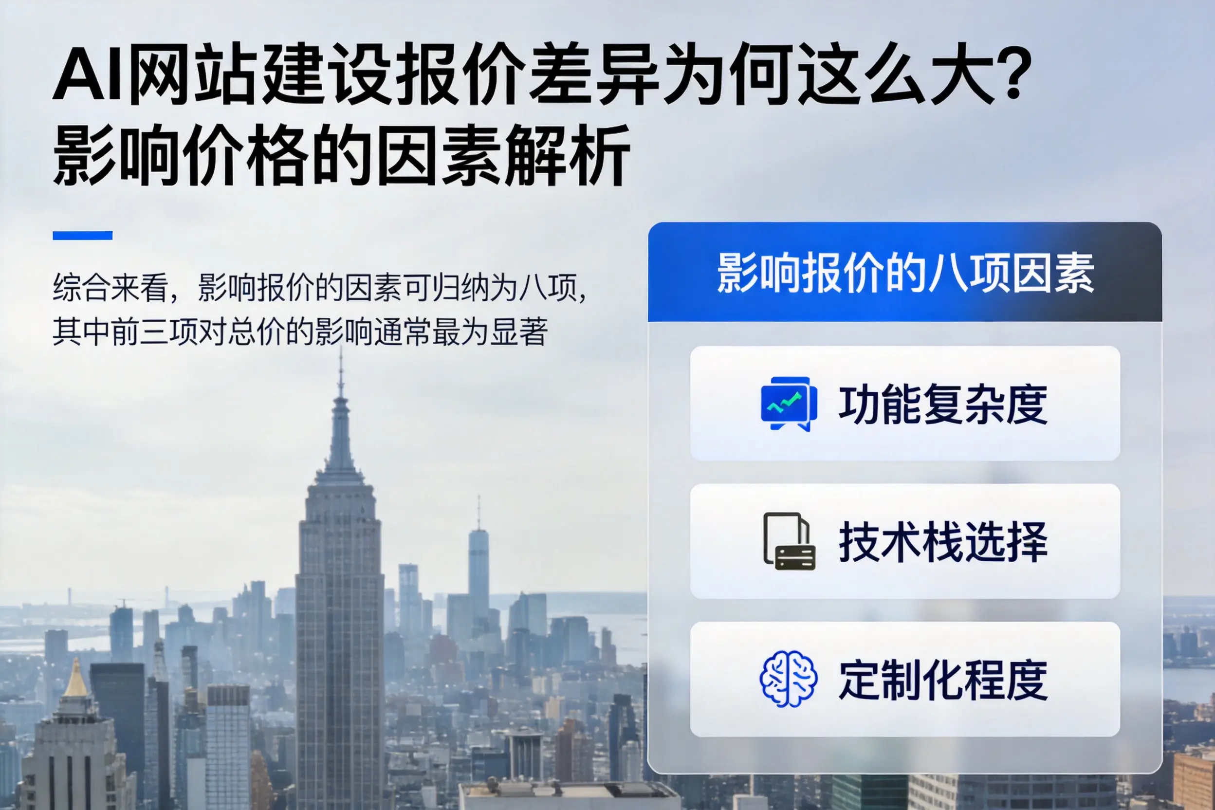 九江AI网站建设报价差异为何这么大？影响价格的因素解析
