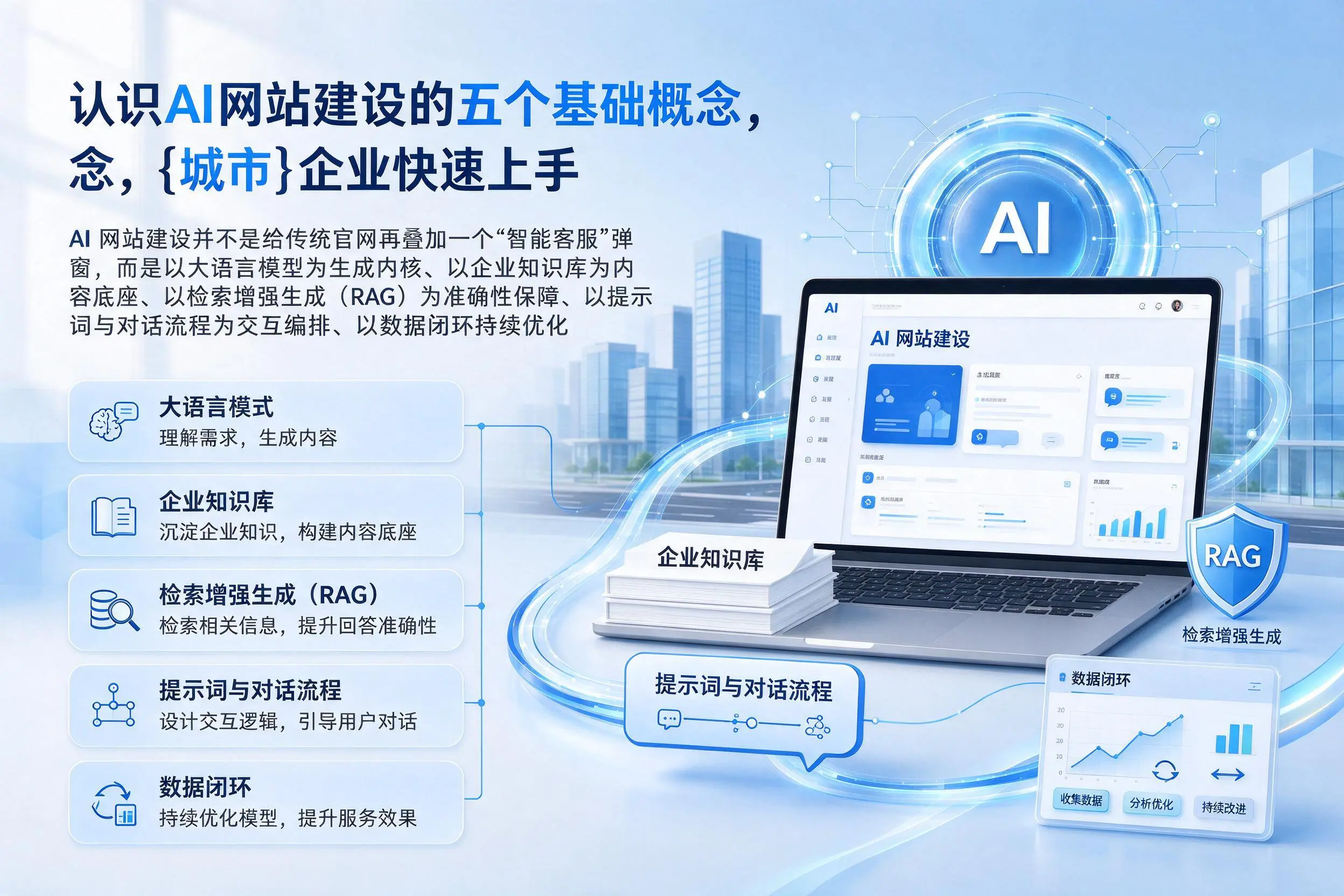 认识AI网站建设的五个基础概念，九江企业快速上手