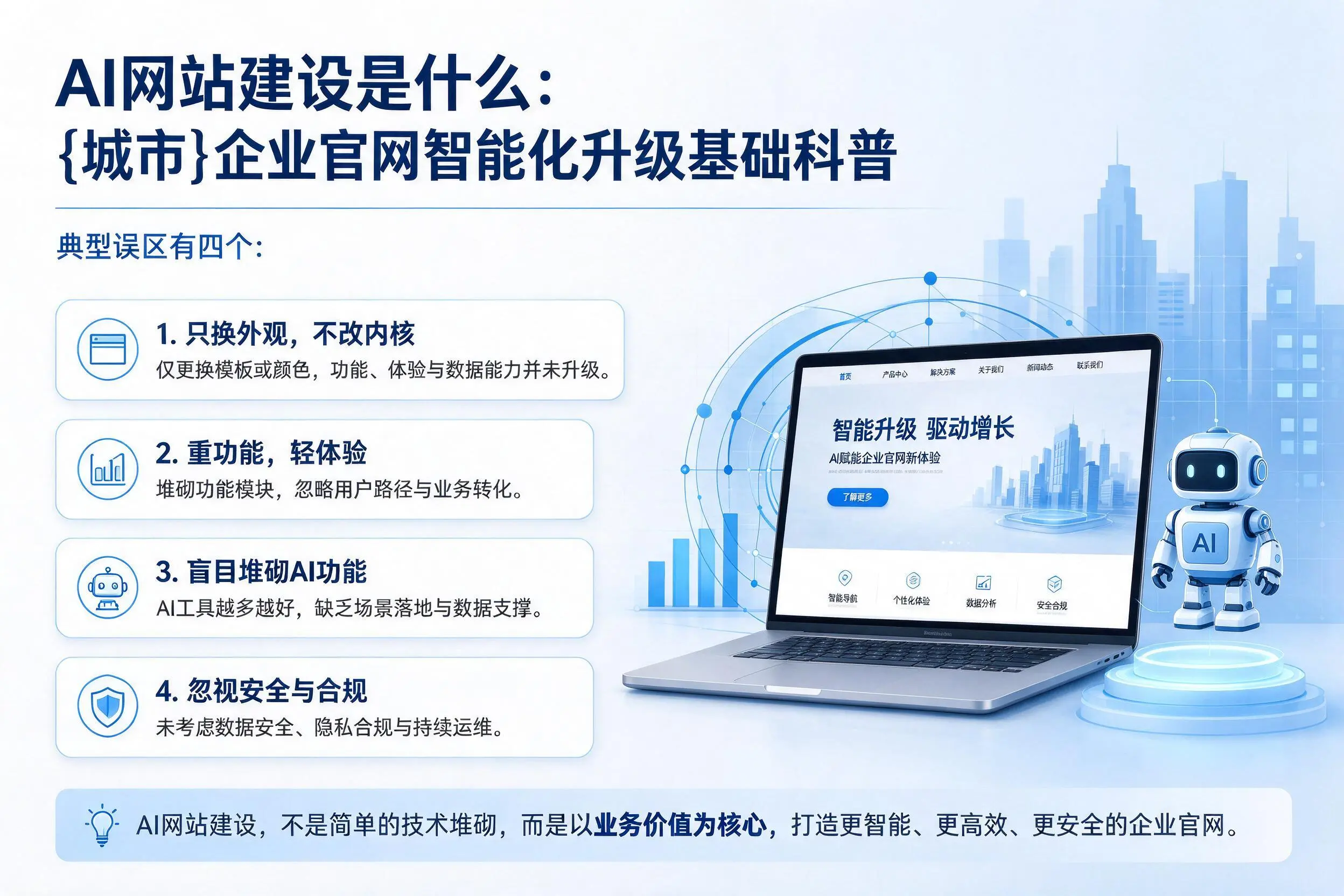 AI网站建设是什么:九江企业官网智能化升级基础科普