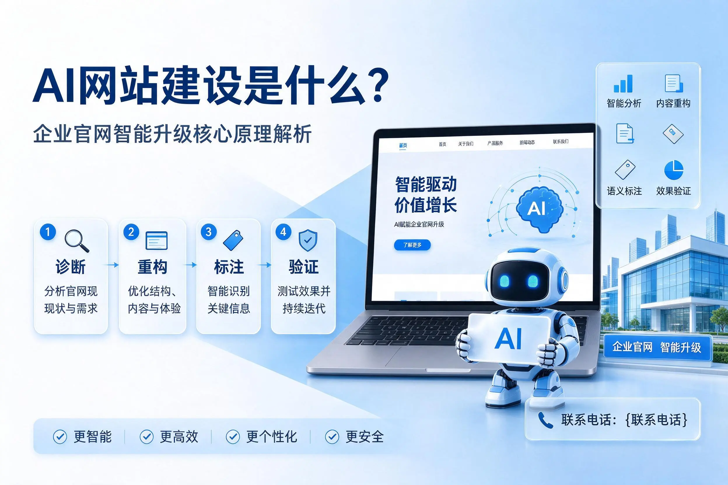 AI网站建设是什么？九江企业官网智能升级核心原理解析