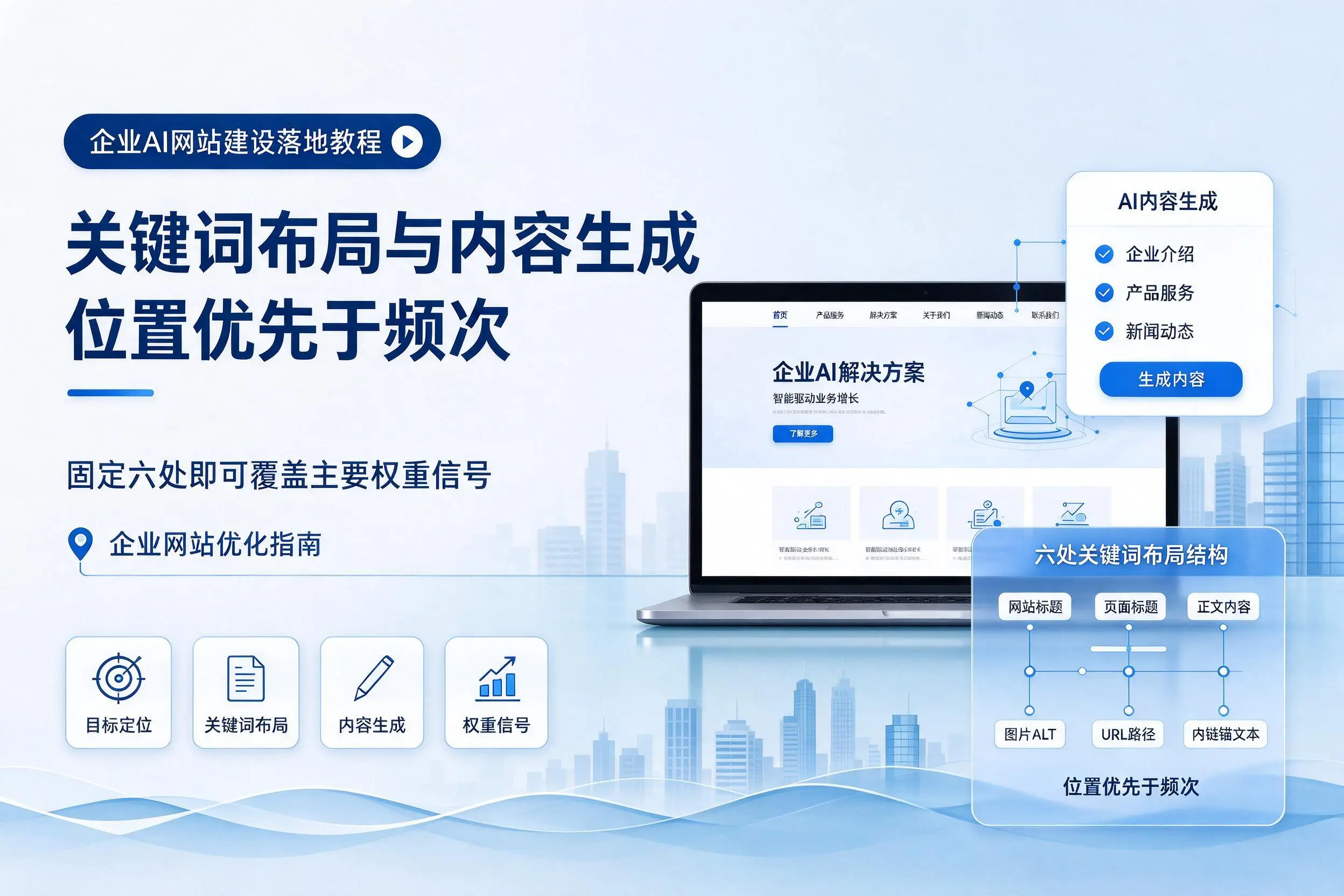 九江企业AI网站建设落地教程：关键词布局与内容生成